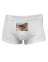 Montezuma Castle Arizona Mens Cotton Trunk Underwear-Men's Trunk Underwear-NDS Wear-White-Small-Davson Sales