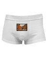 Colorado Painted Rocks Text Mens Cotton Trunk Underwear-Men's Trunk Underwear-NDS Wear-White-Small-Davson Sales