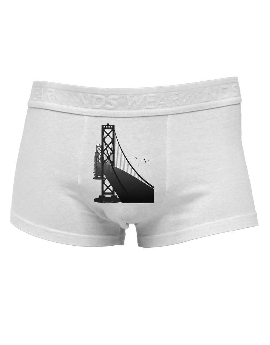 San Francisco Bay Bridge Mens Cotton Trunk Underwear-Men's Trunk Underwear-NDS Wear-White-Small-Davson Sales