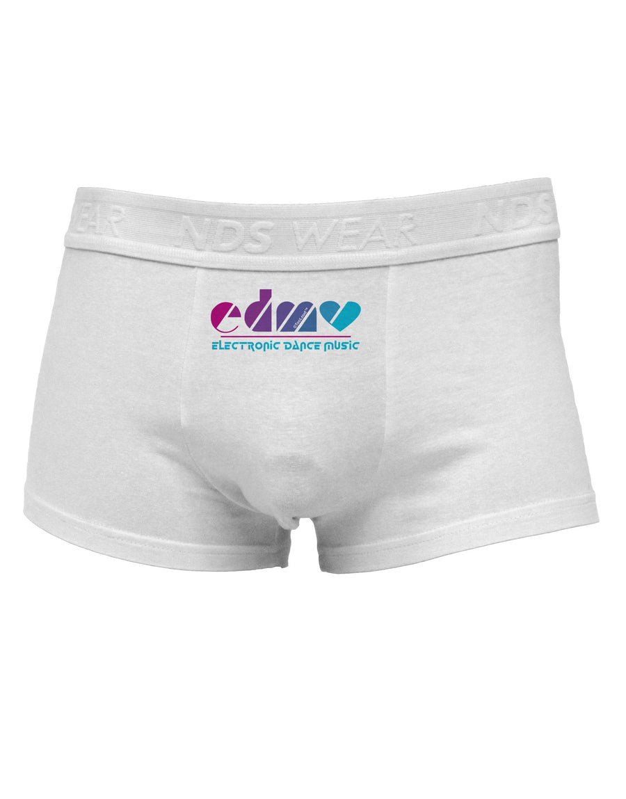 EDM Heart Mens Cotton Trunk Underwear-Men's Trunk Underwear-NDS Wear-White-Small-Davson Sales