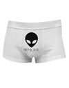 Alien They Are Here Mens Cotton Trunk Underwear-Men's Trunk Underwear-NDS Wear-White-X-Large-Davson Sales