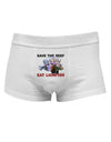 Save the Reef - Eat Lionfish Mens Cotton Trunk Underwear-Men's Trunk Underwear-NDS Wear-White-Small-Davson Sales