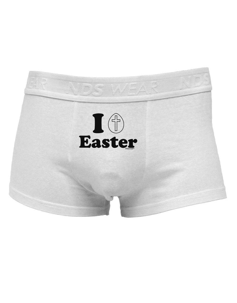 I Egg Cross Easter Design Mens Cotton Trunk Underwear by TooLoud-Men's Trunk Underwear-NDS Wear-White-Small-Davson Sales