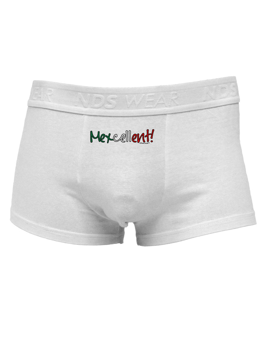 Mexcellent Flag Color - Cinco De Mayo Mens Cotton Trunk Underwear-Men's Trunk Underwear-NDS Wear-White-Small-Davson Sales