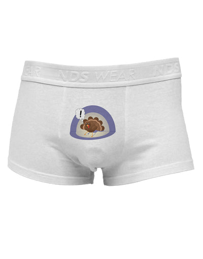 Escaping Turkey - Funny Thanksgiving Mens Cotton Trunk Underwear-Men's Trunk Underwear-TooLoud-White-Small-Davson Sales