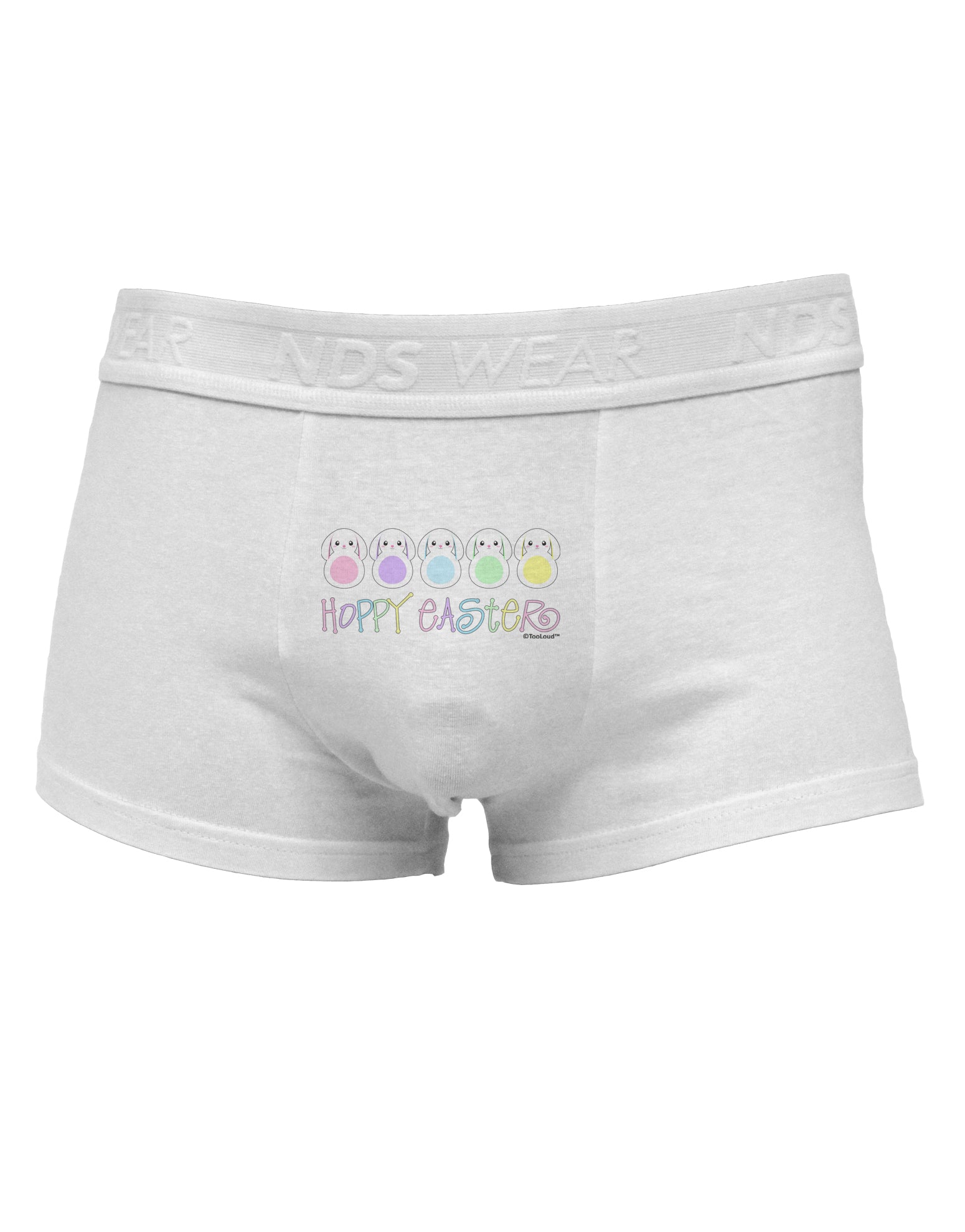 Cute Pastel Bunnies - Hoppy Easter Mens Cotton Trunk Underwear by TooLoud-Men's Trunk Underwear-NDS Wear-White-Small-Davson Sales