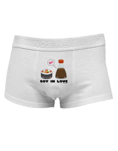 Cute Sushi and Soy Sauce - Soy In LoveMens Cotton Trunk Underwear by TooLoud-Men's Trunk Underwear-TooLoud-White-Small-Davson Sales