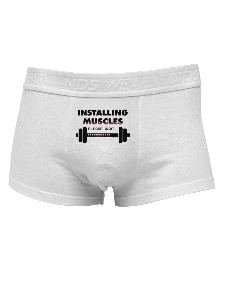 Installing Muscles Mens Cotton Trunk Underwear-Men's Trunk Underwear-NDS Wear-White-Small-Davson Sales