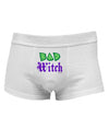 Bad Witch Color Green Mens Cotton Trunk Underwear-Men's Trunk Underwear-NDS Wear-White-X-Large-Davson Sales