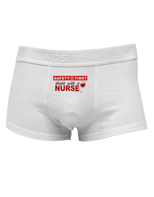 Drink With A Nurse Mens Cotton Trunk Underwear-Men's Trunk Underwear-NDS Wear-White-Small-Davson Sales
