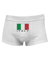 Italian Flag - Italy Text Mens Cotton Trunk Underwear by TooLoud-Men's Trunk Underwear-NDS Wear-White-Small-Davson Sales