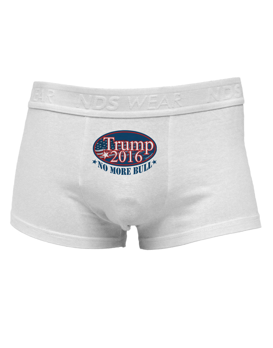 Trump No More Bull Mens Cotton Trunk Underwear-Men's Trunk Underwear-NDS Wear-White-Small-Davson Sales