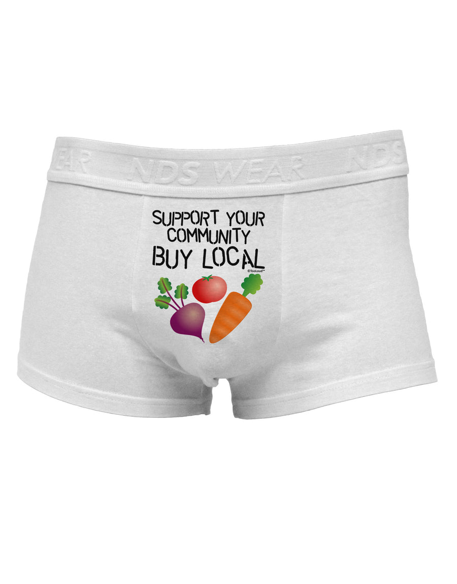 Support Your Community - Buy Local Mens Cotton Trunk Underwear-Men's Trunk Underwear-NDS Wear-White-Small-Davson Sales