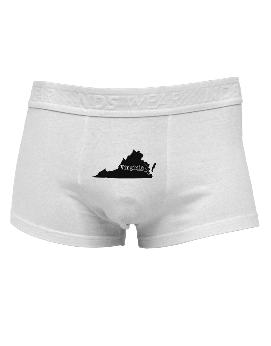 Virginia - United States Shape Mens Cotton Trunk Underwear by TooLoud-Men's Trunk Underwear-NDS Wear-White-Small-Davson Sales