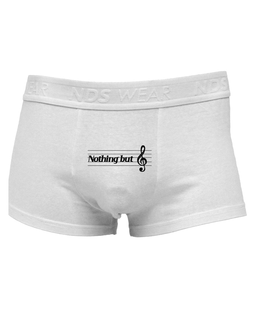 Nothing But Treble Music Pun Mens Cotton Trunk Underwear by TooLoud-Men's Trunk Underwear-NDS Wear-White-Small-Davson Sales