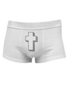 Simple Cross Design Glitter - Silver Mens Cotton Trunk Underwear by TooLoud-Men's Trunk Underwear-NDS Wear-White-Small-Davson Sales