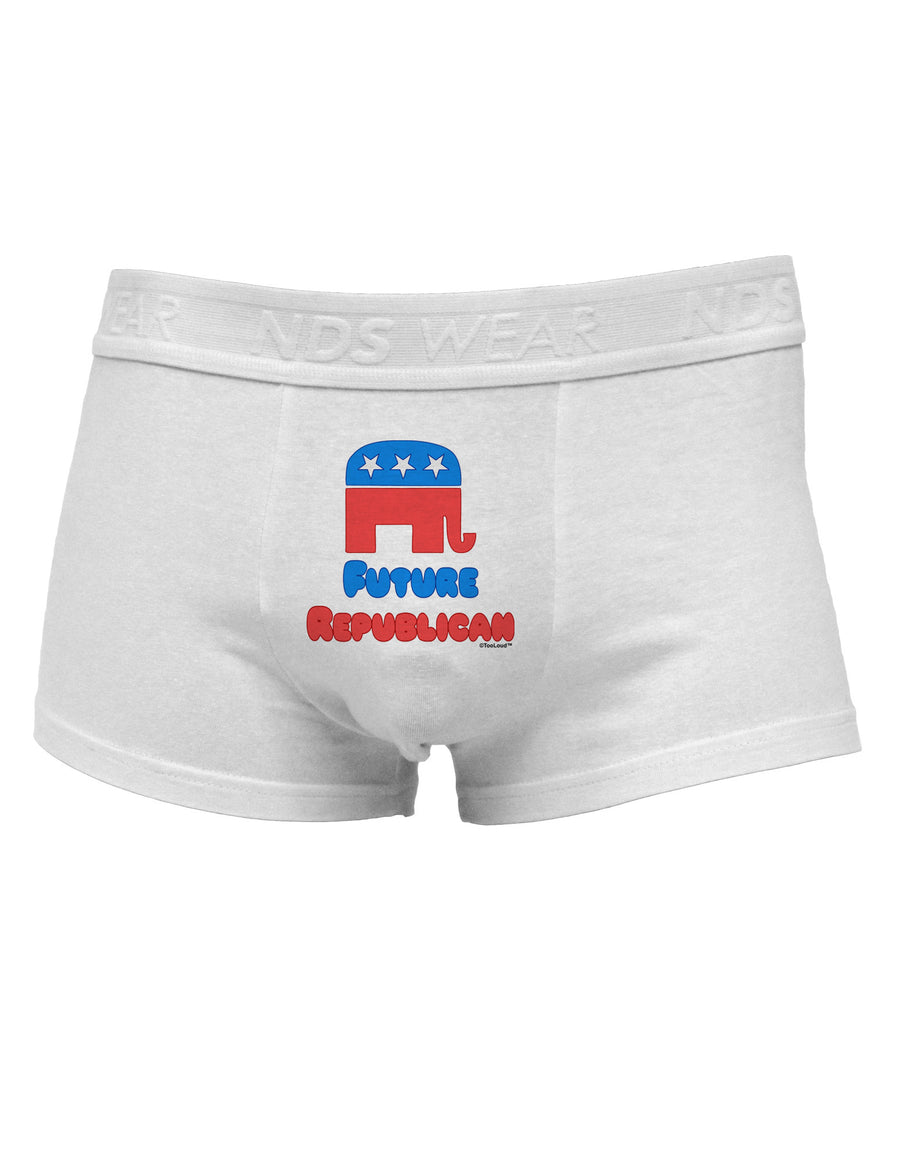 Future Republican Mens Cotton Trunk Underwear-Men's Trunk Underwear-NDS Wear-White-Small-Davson Sales