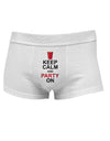 Keep Calm - Party Beer Mens Cotton Trunk Underwear-Men's Trunk Underwear-NDS Wear-White-Small-Davson Sales