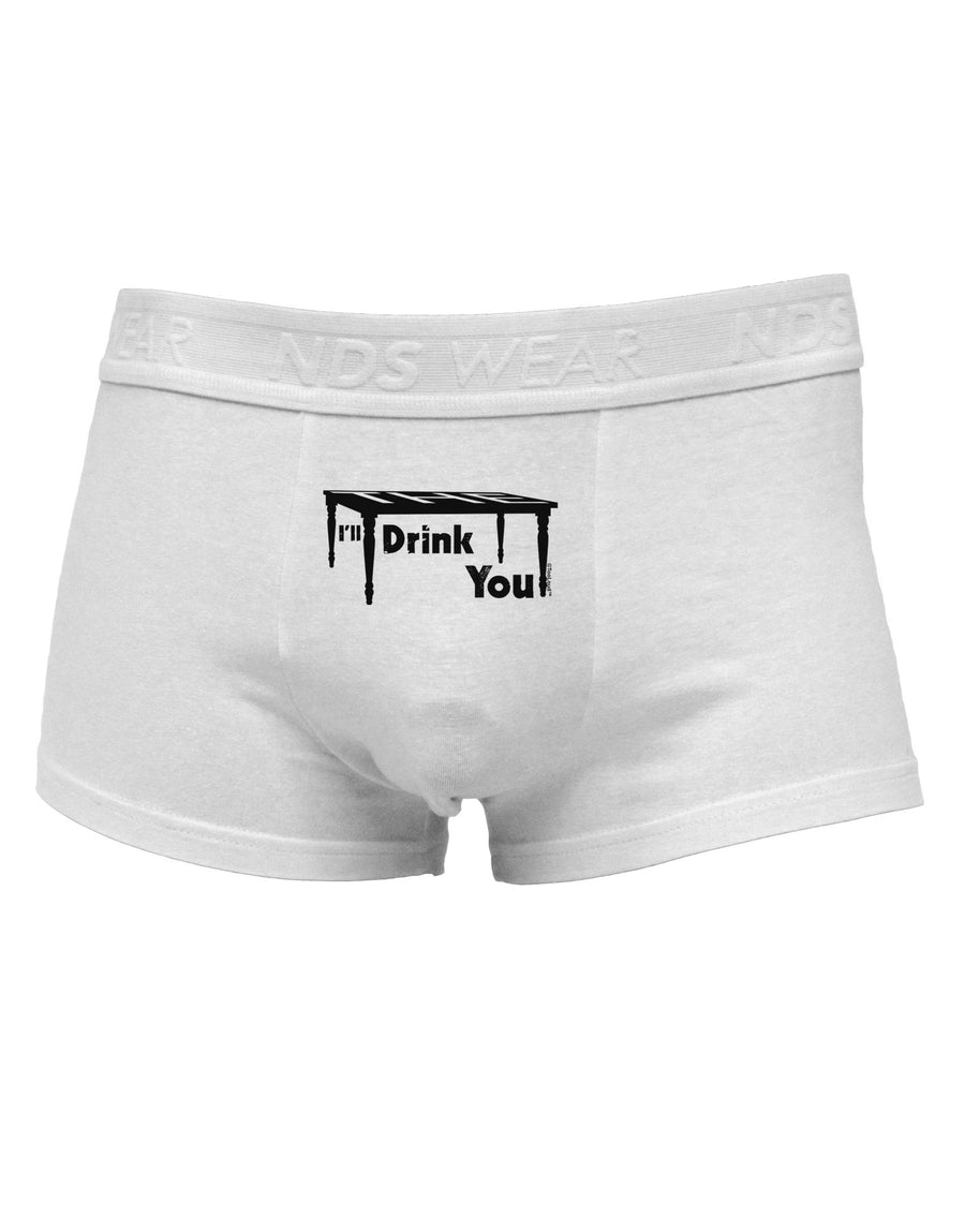 I'll Drink You Under the Table Mens Cotton Trunk Underwear-Men's Trunk Underwear-NDS Wear-White-Small-Davson Sales