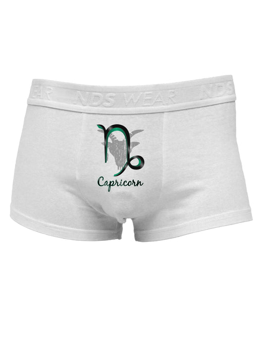 Capricorn Symbol Mens Cotton Trunk Underwear-Men's Trunk Underwear-NDS Wear-White-Small-Davson Sales