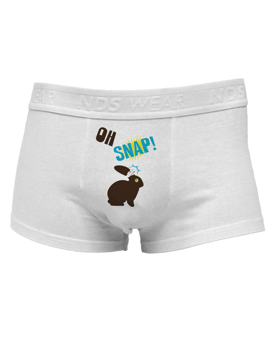 TooLoud Oh Snap Chocolate Easter Bunny Mens Cotton Trunk Underwear-Men's Trunk Underwear-NDS Wear-White-Small-Davson Sales