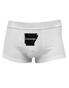 Arkansas - United States Shape Mens Cotton Trunk Underwear by TooLoud-Men's Trunk Underwear-NDS Wear-White-Small-Davson Sales