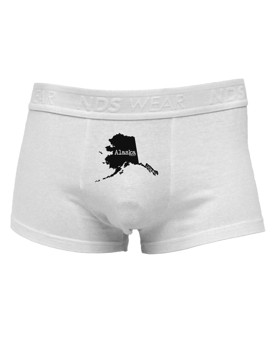 Alaska - United States Shape Mens Cotton Trunk Underwear by TooLoud-Men's Trunk Underwear-NDS Wear-White-Small-Davson Sales