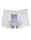 Miami Beach View Mirage Mens Cotton Trunk Underwear-Men's Trunk Underwear-NDS Wear-White-Small-Davson Sales