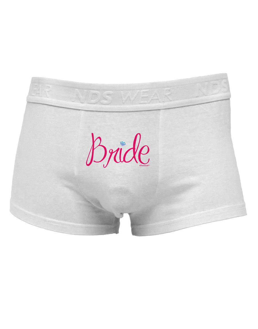 Bride Design - Diamond - Color Mens Cotton Trunk Underwear-Men's Trunk Underwear-NDS Wear-White-Small-Davson Sales