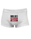 BACK OFF Keep 6 Feet Away Mens Cotton Trunk Underwear-Men's Trunk Underwear-NDS Wear-White-Small-Davson Sales