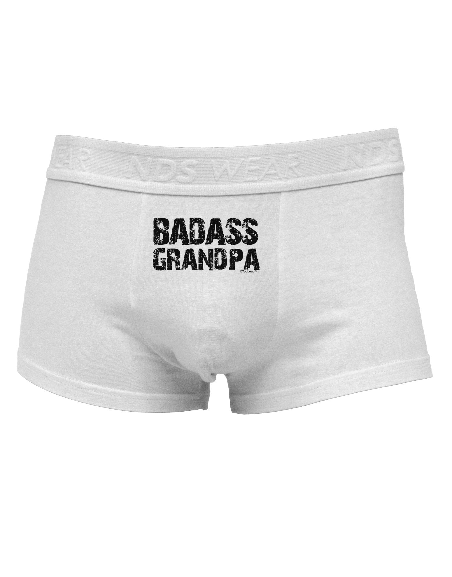 Badass Grandpa Mens Cotton Trunk Underwear by TooLoud-Men's Trunk Underwear-NDS Wear-White-Small-Davson Sales