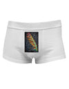 Rainbow Feather Mens Cotton Trunk Underwear-Men's Trunk Underwear-NDS Wear-White-Small-Davson Sales