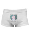 Personalized My First Christmas Snowbaby Girl Mens Cotton Trunk Underwear-Men's Trunk Underwear-NDS Wear-White-Small-Davson Sales