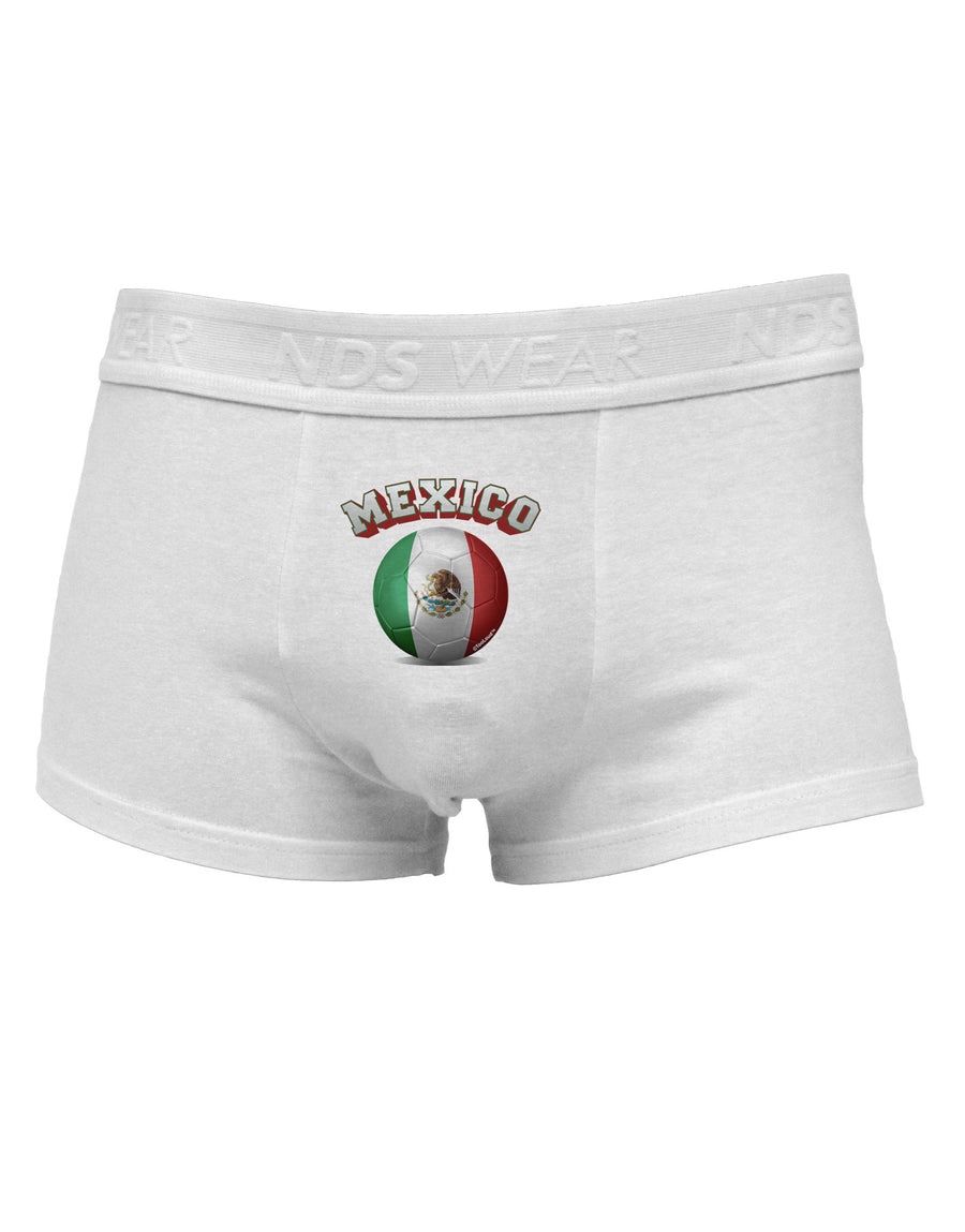 Soccer Ball Flag - Mexico Mens Cotton Trunk Underwear-Men's Trunk Underwear-NDS Wear-White-Small-Davson Sales