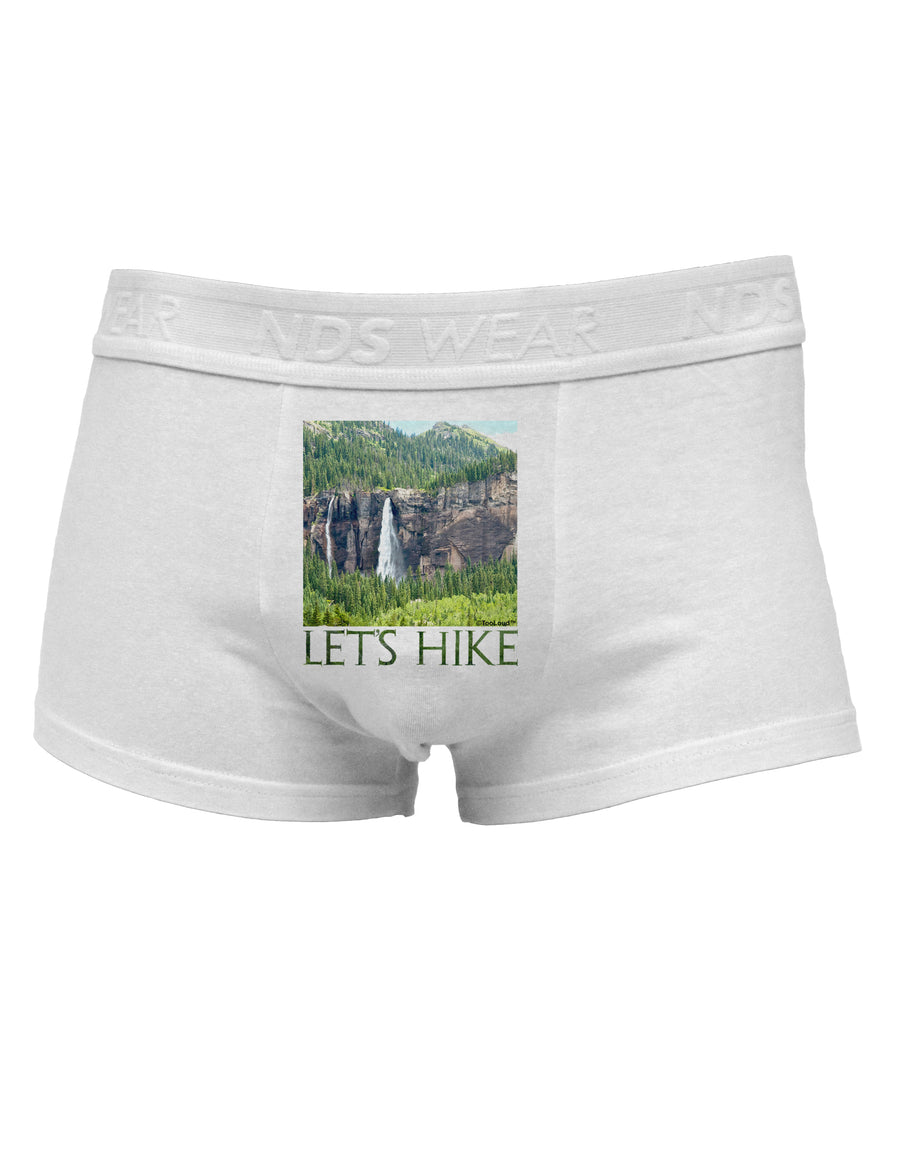 Beautiful Cliffs - Lets Hike Mens Cotton Trunk Underwear by NDS Wear-Men's Trunk Underwear-NDS Wear-White-Small-Davson Sales