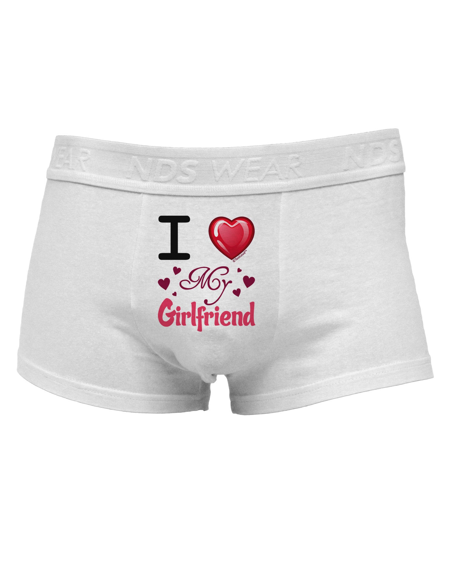 I Love Heart My GirlfriendMens Cotton Trunk Underwear - Davson Sales