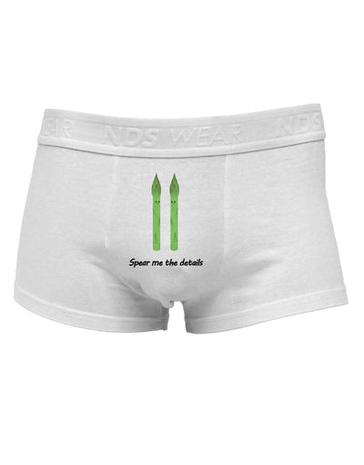 Asparagus - Spear Me the Details Mens Cotton Trunk Underwear-Men's Trunk Underwear-TooLoud-White-Small-Davson Sales