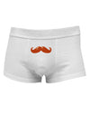 Big Redhead MustacheMens Cotton Trunk Underwear-Men's Trunk Underwear-NDS Wear-White-Small-Davson Sales