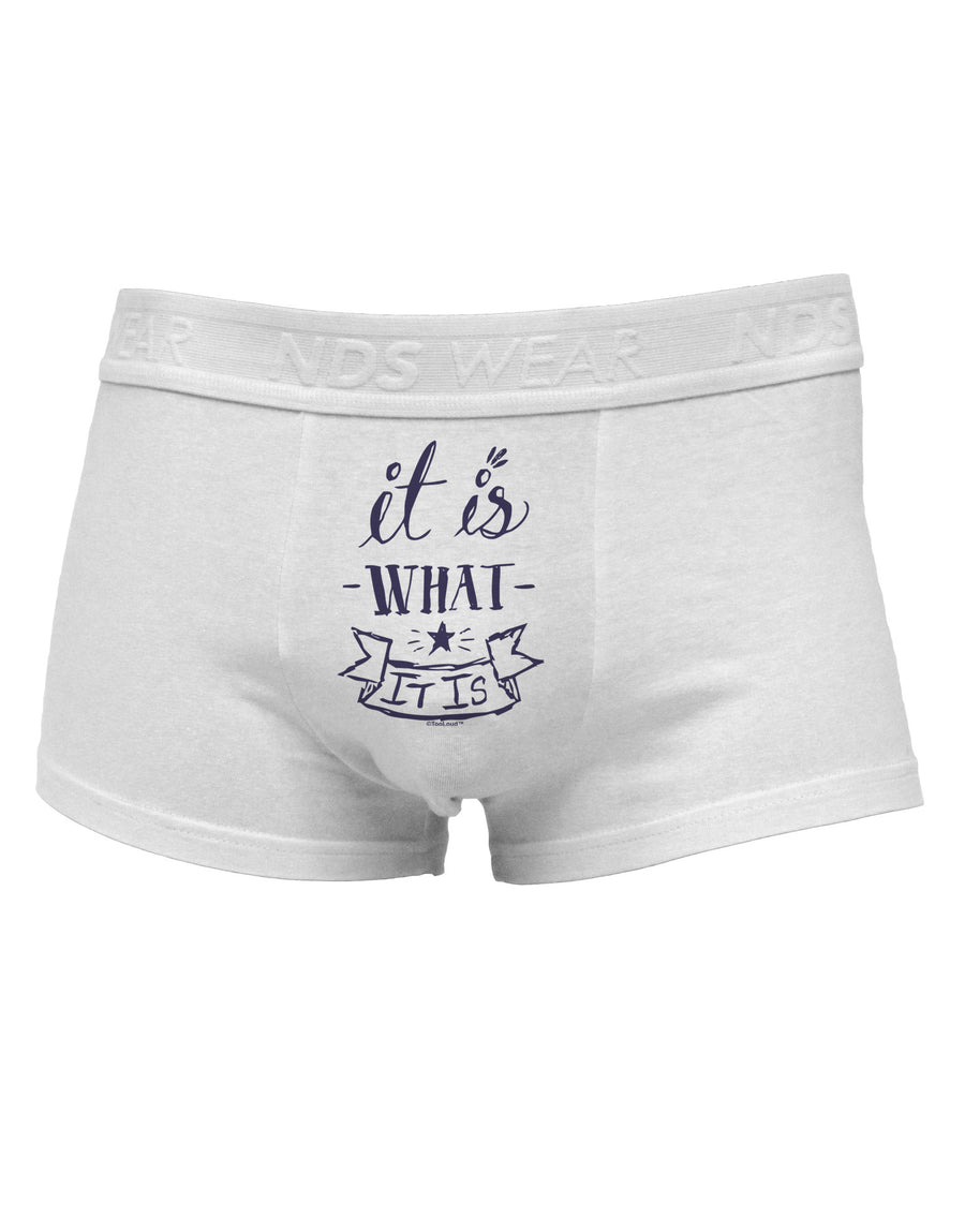 It Is What It Is Mens Cotton Trunk Underwear-Men's Trunk Underwear-NDS Wear-White-Small-Davson Sales