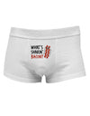 TooLoud What's Shakin' Bacon Mens Cotton Trunk Underwear-Men's Trunk Underwear-NDS Wear-White-Small-Davson Sales