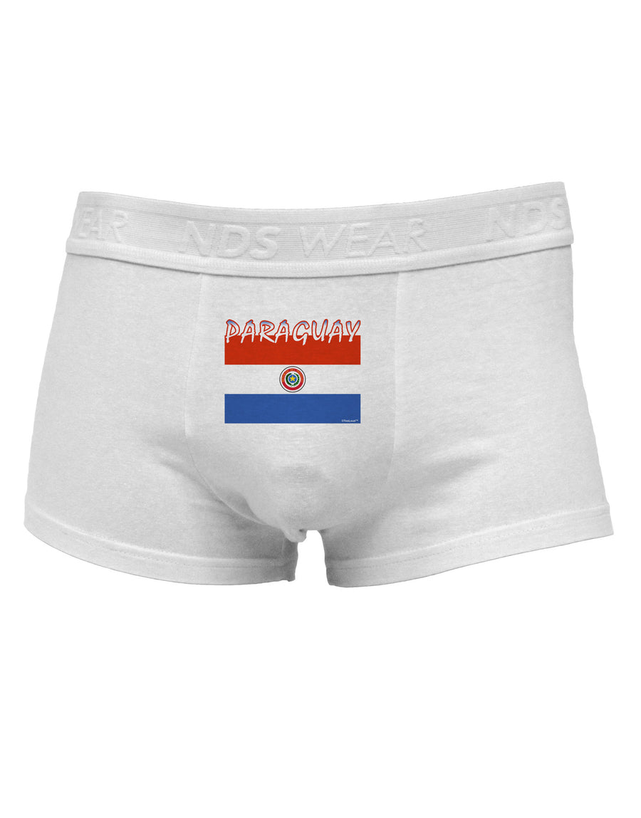 Paraguay Flag Mens Cotton Trunk Underwear-Men's Trunk Underwear-NDS Wear-White-Small-Davson Sales