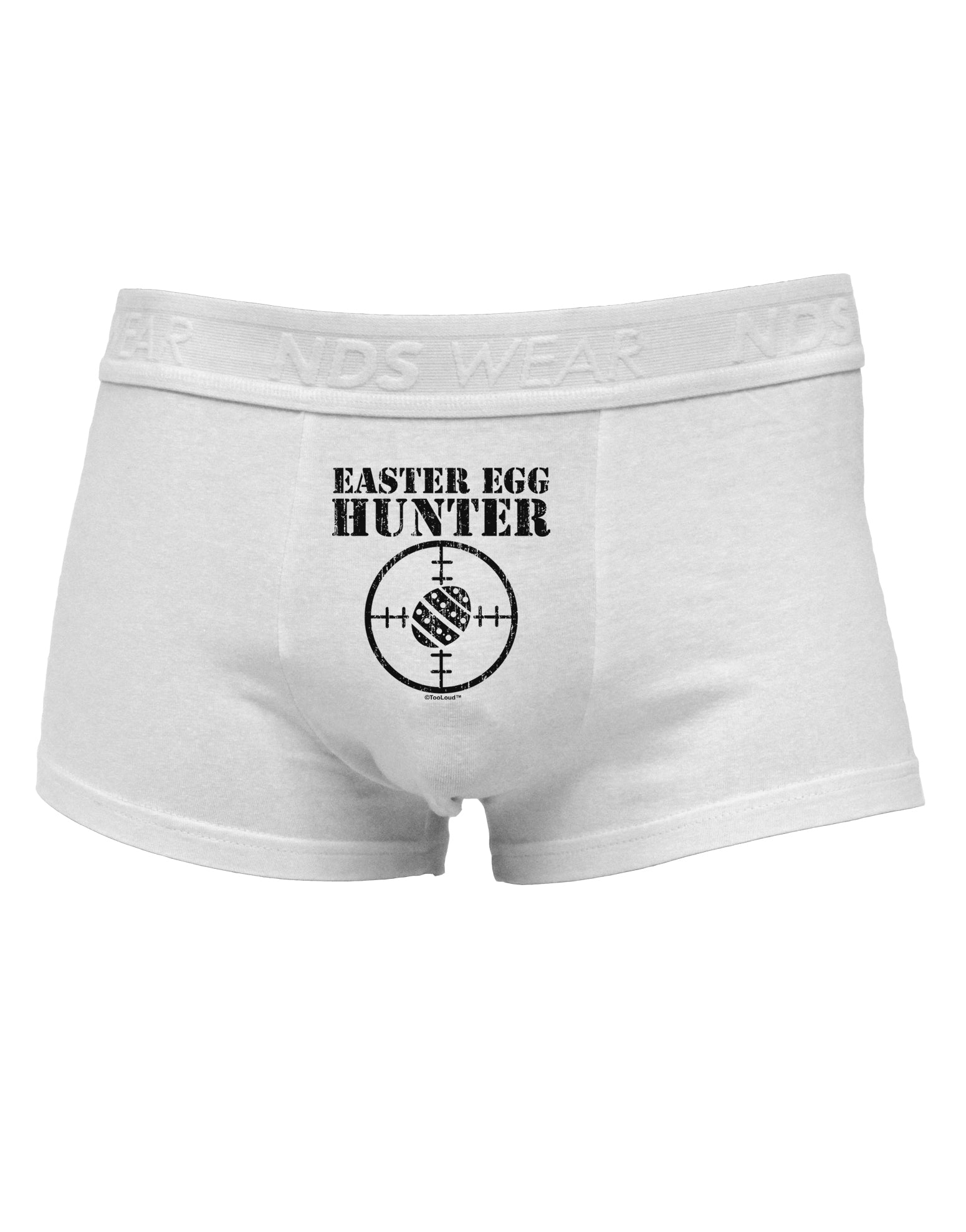 Easter Egg Hunter Distressed Mens Cotton Trunk Underwear by TooLoud-Men's Trunk Underwear-NDS Wear-White-Small-Davson Sales
