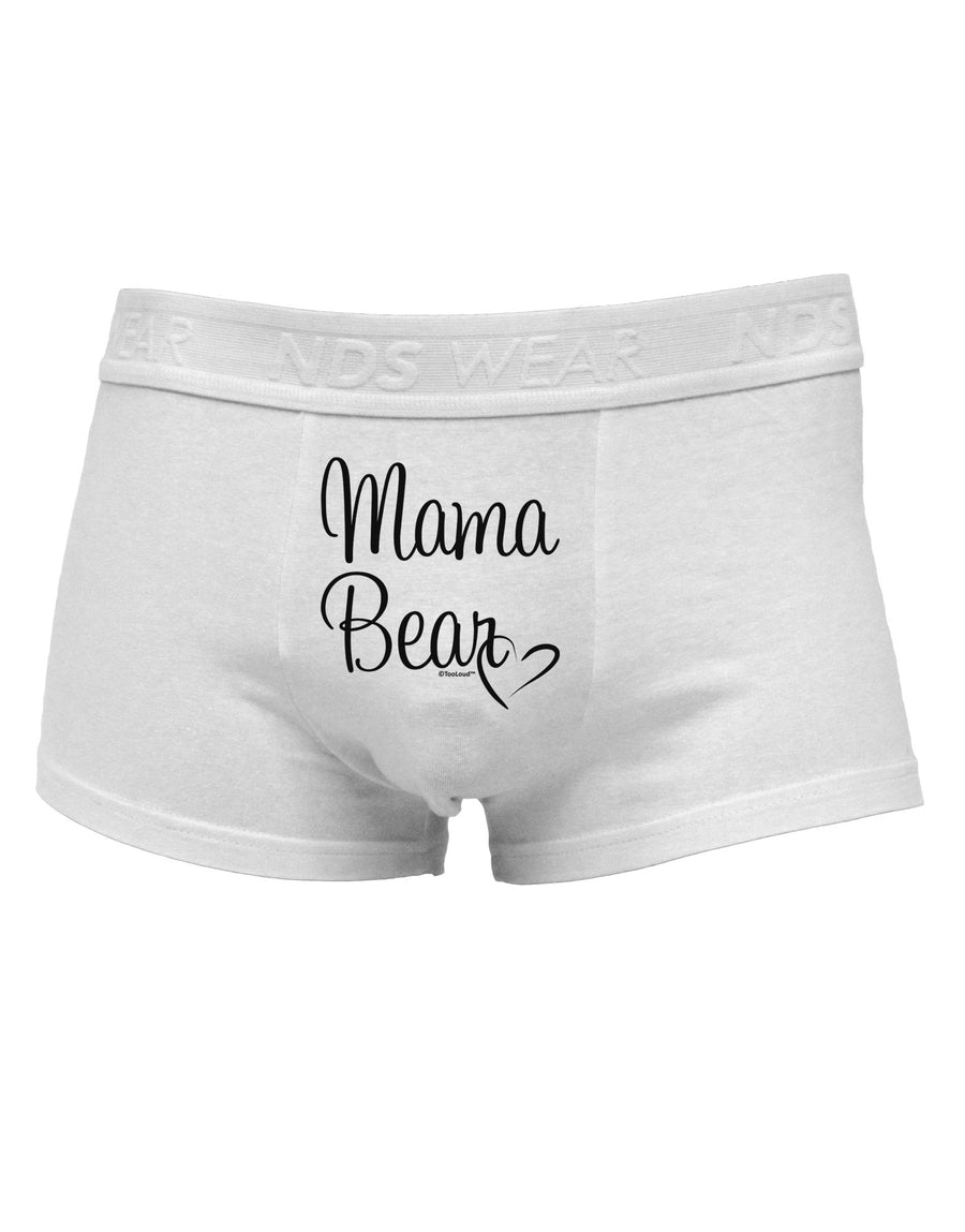 Mama Bear with Heart - Mom Design Mens Cotton Trunk Underwear-Men's Trunk Underwear-NDS Wear-White-Small-Davson Sales