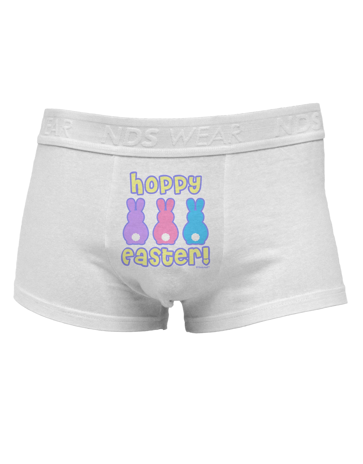 Three Easter Bunnies - Hoppy Easter Mens Cotton Trunk Underwear by TooLoud-Men's Trunk Underwear-NDS Wear-White-Small-Davson Sales