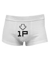 Player One Couples Design Mens Cotton Trunk Underwear-Men's Trunk Underwear-NDS Wear-White-Small-Davson Sales