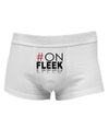 Hashtag On Fleek Mens Cotton Trunk Underwear-Men's Trunk Underwear-NDS Wear-White-Small-Davson Sales