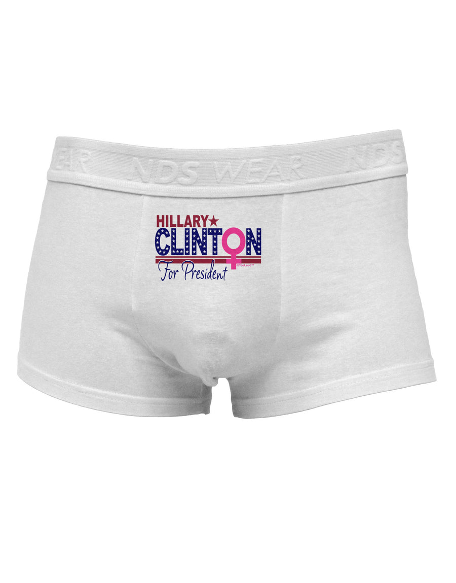 Hillary Female Symbol Mens Cotton Trunk Underwear-Men's Trunk Underwear-NDS Wear-White-Small-Davson Sales