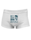 All You Need Is Books Mens Cotton Trunk Underwear-Men's Trunk Underwear-NDS Wear-White-X-Large-Davson Sales
