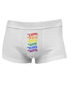 TooLoud Pride Flag Hex Code Mens Cotton Trunk Underwear-Men's Trunk Underwear-NDS Wear-White-Small-Davson Sales