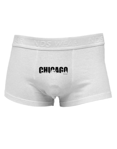 Chicago Skyline Cutout Mens Cotton Trunk Underwear by TooLoud-Men's Trunk Underwear-TooLoud-White-Small-Davson Sales